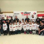A Canadian Tire First Shift minor league hockey team