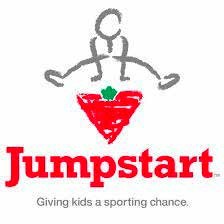 Canadian Tire's Jumpstart logo with the tagline "Giving kids a sporting chance" below it