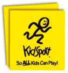 Kidsport logo with the tagline "So ALL Kids Can Play!" below it