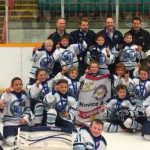 A North Bay Trapper's minor league hockey team on ice